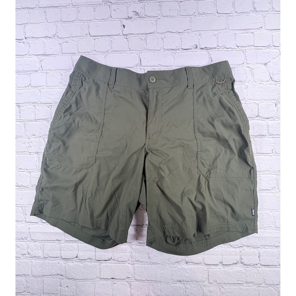REI Co-op Hiking Shorts Womens L Olive Green Excellent Lightweight Utility Trail